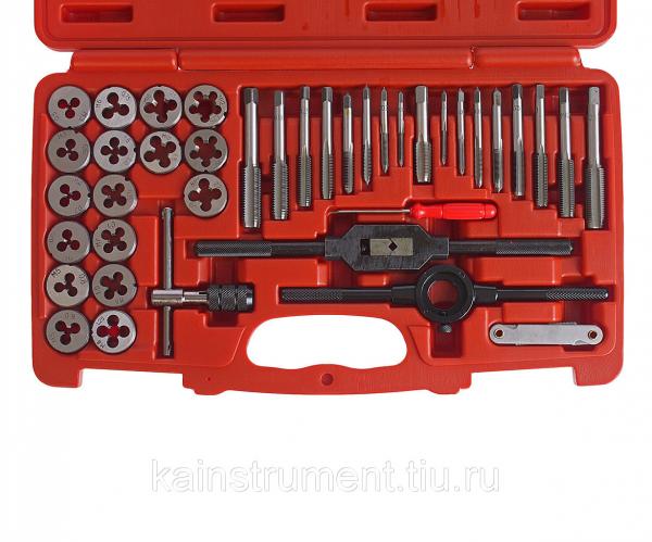 Набор метчиков и плашек 40 предметов в кейсе JTC — фото 2